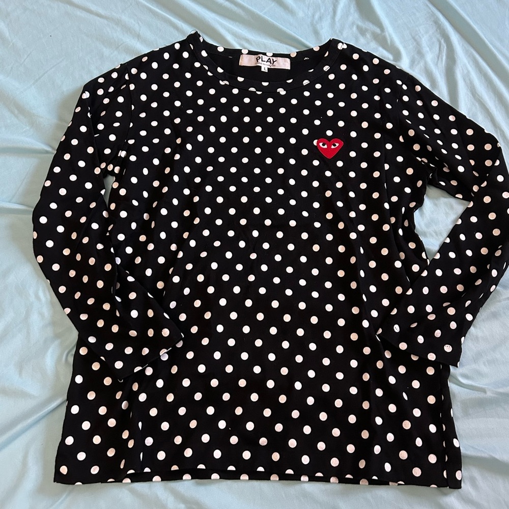 Comme des garcons Play Polkadot long sleeve t-shirt